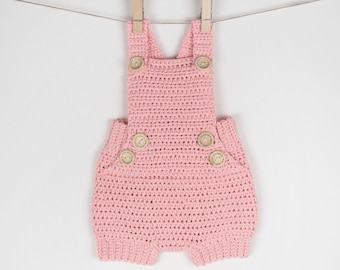 CROCHET PATTERN PDF - Crochet Baby Romper Pure Happiness - Baby Overall, Baby Overall, Unisex Classic Romper, Blue, Baby Outfit