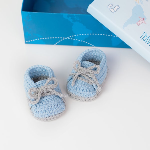 CROCHET PATTERN - Crochet Baby Booties - Baby Slippers - Baby Shoes - PDF