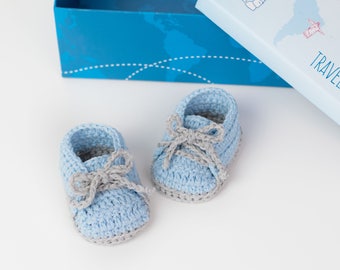 CROCHET PATTERN - Crochet Baby Booties - Baby Slippers - Baby Shoes - PDF