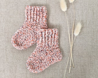 CROCHET PATTERN PDF - Crochet Baby Socks - Baby Booties - Winter Unisex Baby Socks, Baby Sock Booties, Baby Footwear