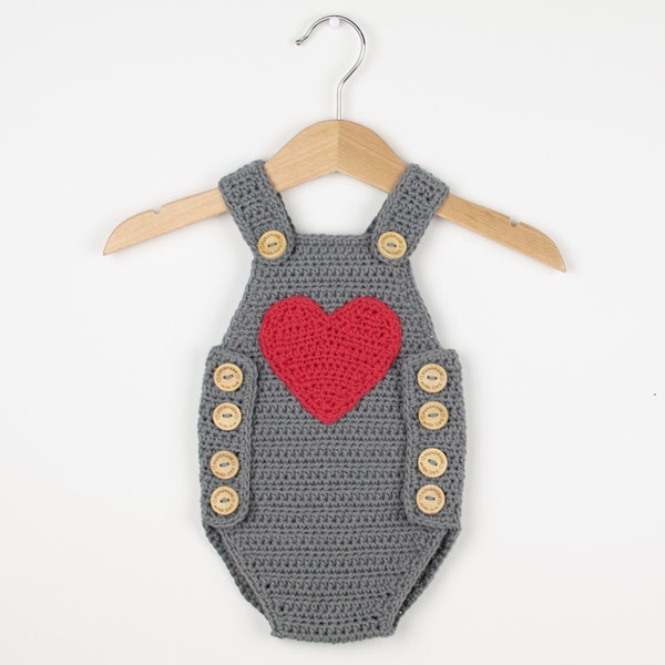 CROCHET PATTERN - Crochet Baby Romper Baby Joy/Playsuit Baby Joy - Baby Overall- PDF