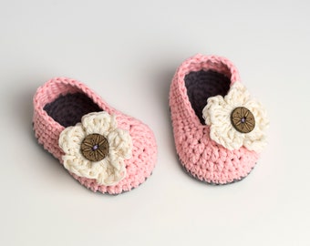 CROCHET PATTERN PDF - Crochet Baby Booties| Shoes| Sleepers| Flats| Crib Shoes| Newborn - 12 months