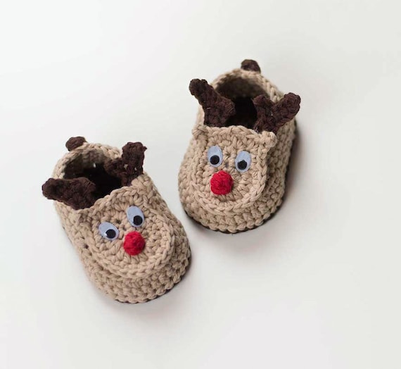 baby reindeer booties