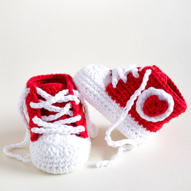 CROCHET PATTERN Bundle Premium Patterns Four Crochet Patterns Red Heart Crochet Baby Cardigan/Romper/Booties/Sneakers PDF image 4
