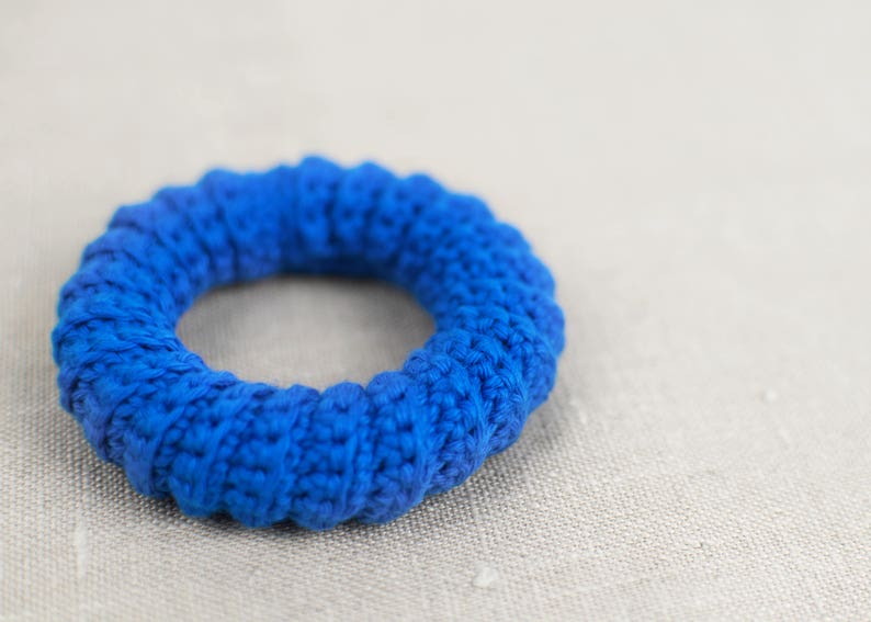 Easy Crochet Teething Ring Tutorial Two Simple Shapes PDF Instant Download image 5