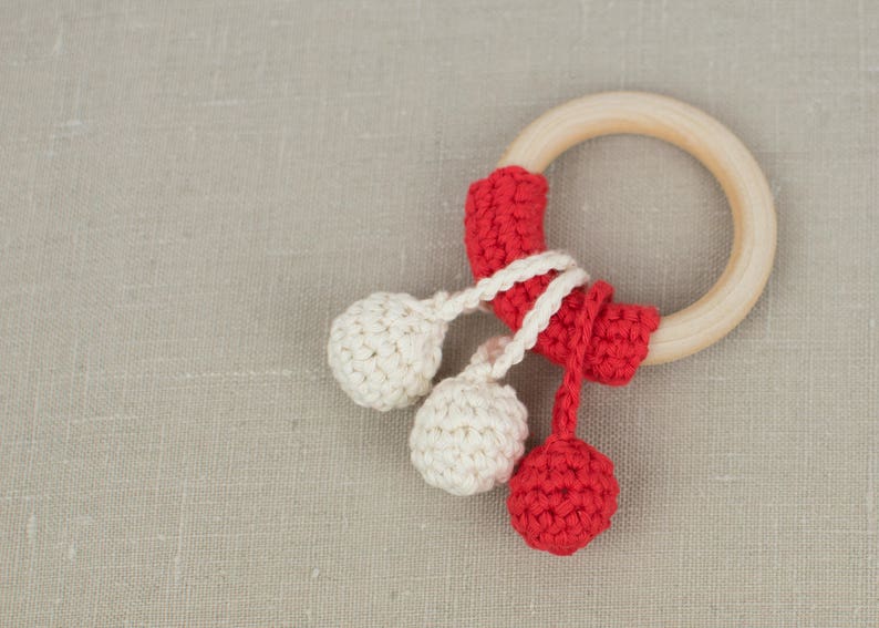 Easy Crochet Teething Ring Tutorial Two Simple Shapes PDF Instant Download image 3