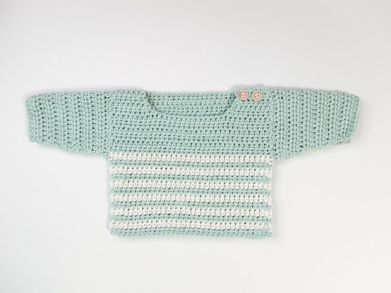 CROCHET PATTERN PDF  Crochet Baby Sweater  Crochet Baby image 1