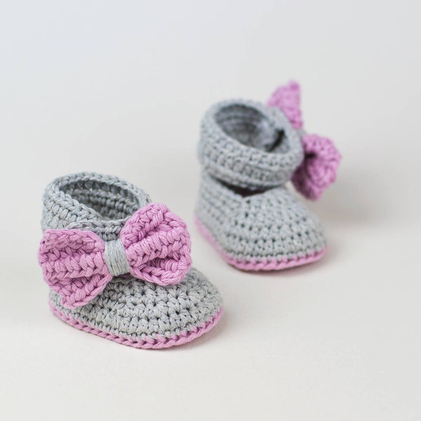 CROCHET PATTERN - Crochet Baby Booties - Crochet Baby shoes - Photo Tutorial - PDF