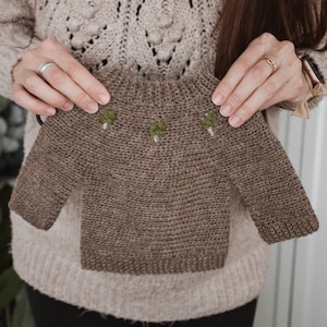 CROCHET PATTERN Crochet Baby Sweater Pullover Jumper Cardigan Winter Jacket PDF image 1