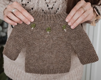 CROCHET PATTERN - Crochet Baby Sweater| Pullover| Jumper |Cardigan |Winter Jacket - PDF