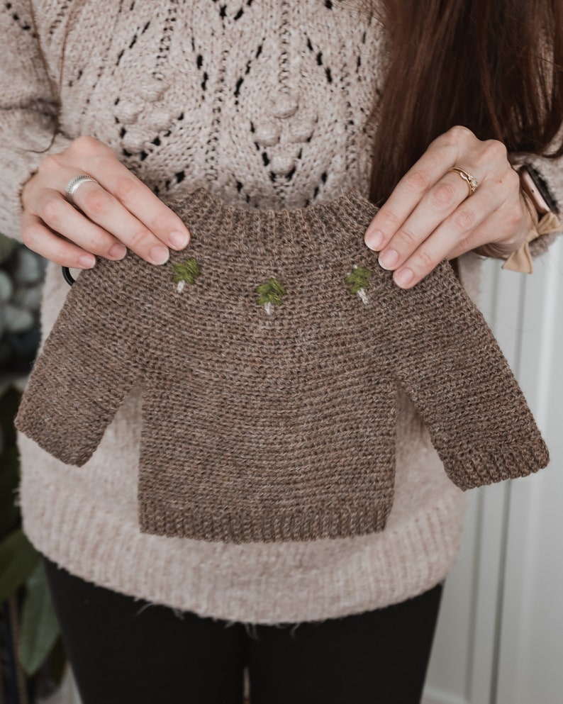 CROCHET PATTERN Crochet Baby Sweater Pullover Jumper Cardigan Winter Jacket PDF image 1