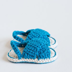 CROCHET PATTERN Crochet Baby Booties Day At The Beach Baby Shoes PDF image 3