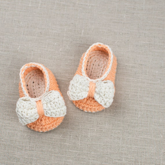 pumpkin baby booties