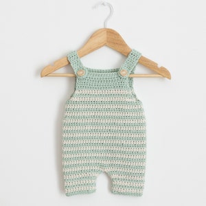 SCHEMA ALL'UNCINETTO PDF - Tutina all'uncinetto per neonati Calming Green - Tutina per neonati, Tutina per neonati, Tutina classica unisex, Blu, Vestito per neonati