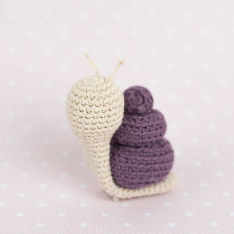 CROCHET PATTERN Crochet Amigurumi Snail PDF image 2