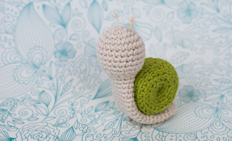 CROCHET PATTERN Crochet Amigurumi Snail PDF image 1