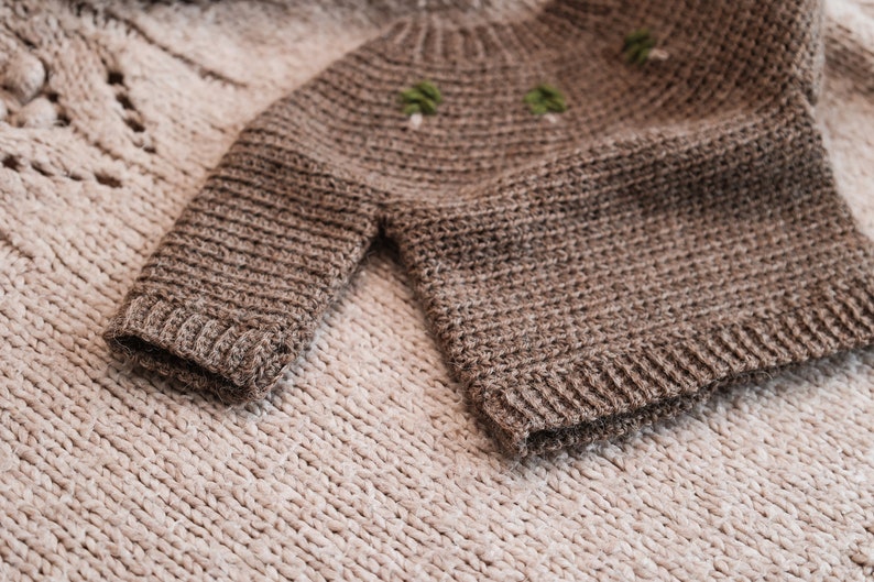 CROCHET PATTERN Crochet Baby Sweater Pullover Jumper Cardigan Winter Jacket PDF image 4