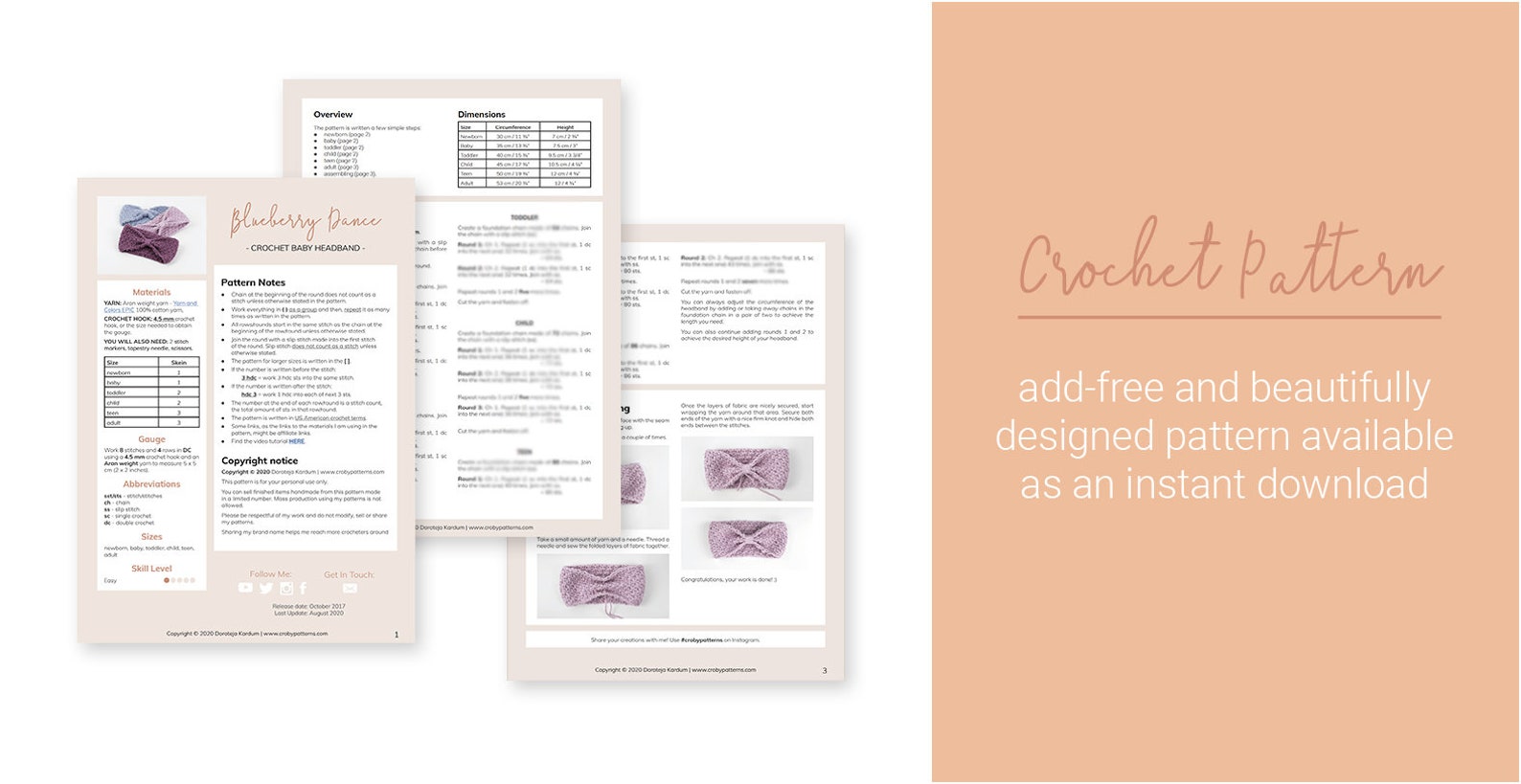 CROCHET PATTERN PDF Simple Easy for Beginners Crochet - Etsy