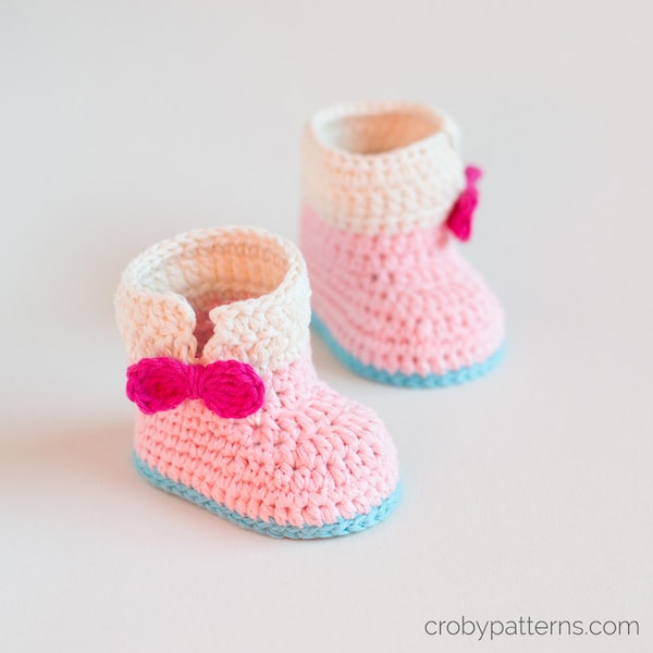 CROCHET PATTERN - Crochet Baby Booties Baby Unicorn - Baby Shoes - PDF