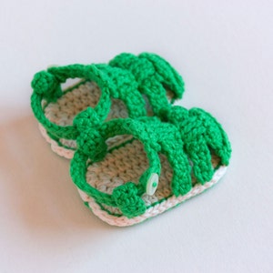 CROCHET PATTERN Crochet Baby Booties Strap Sandals Baby Shoes PDF image 5