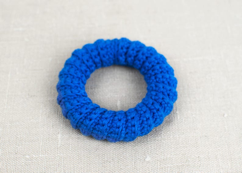 Easy Crochet Teething Ring Tutorial Two Simple Shapes PDF Instant Download image 4