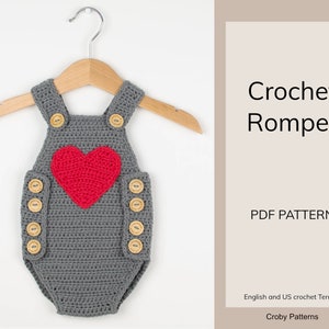 CROCHET PATTERN Crochet Baby Romper Baby Joy/Playsuit Baby Joy Baby Overall PDF image 2