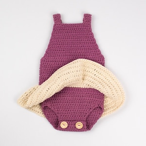 CROCHET PATTERN Crochet Baby Romper/Playsuit Little Ballerina Baby Overall PDF image 5