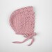 CROCHET PATTERN PDF - Crochet Baby Bonnet - Baby Hat, Baby Beanie, Lace Baby Bonnet, Winter Hats, Baby Shower Gift, Infant, Vintage Look Hat 