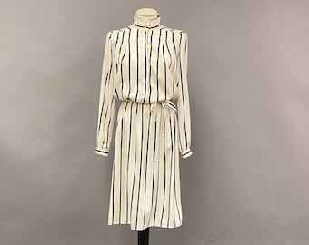 Vintage 1980's Striped Shirtdress