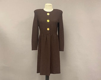 Vintage 1970's/1980's Steve Fabrikant Wool Dress