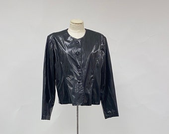 Vintage 1980's Faux Snakeskin Jacket