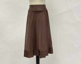 Vintage 1950's Val Mode Brown Tricetate Skirt