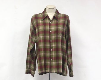 Vintage 1960's Sears Men's Plaid Shirt