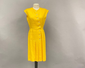 Vintage 1960's Adele Simpson Linen Dress