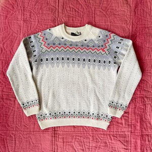 40's/50's Nordic Wool Ski Sweater - Charles Wolf - SZ S