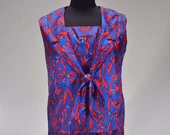 Vintage 1960's/1970's Stephan Ltd. Two-Piece Silk Dress