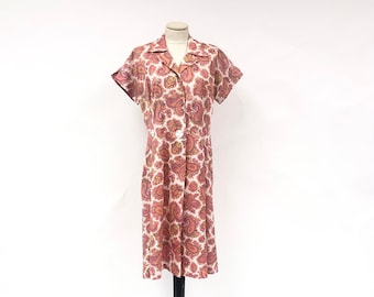 Vintage 1950's/1960's Dela-Ann Paisley Silk House Coat