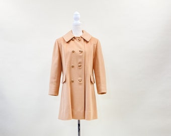 Vintage 1950's/60's Double Breasted Wool Camel Coat
