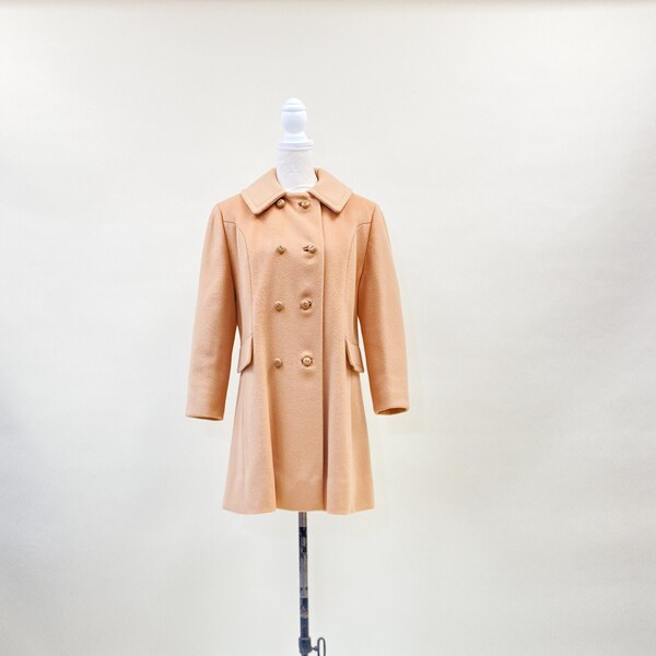 Vintage Slim Fit Camel Short Coat