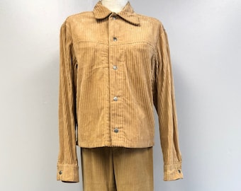 Vintage 1970's Western Style Corduroy Jacket and Pant Set