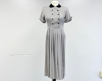 Vintage 1940's / 1950's Plaid Pinebrook Checks Dress by Cohama Fabrics with Original Tags