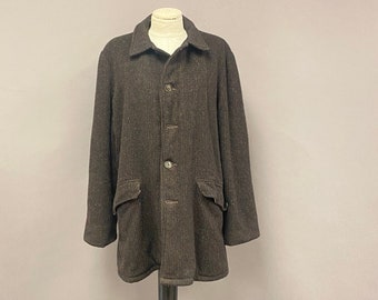 Vintage 1950's/60's Brown Wool Workcoat