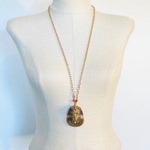 Vintage EISENBERG King Tut Pendant Necklace image 4