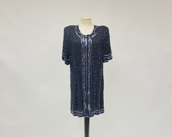 Vintage Silk Sequin Dress