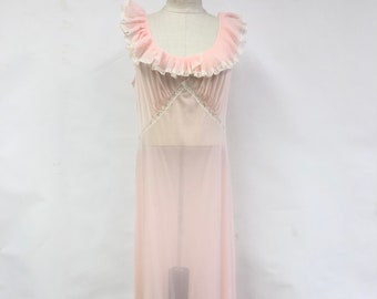 Vintage 1940's Sheer Night Gown