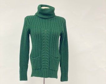 Vintage 1960's Acrylic Turtleneck Sweater