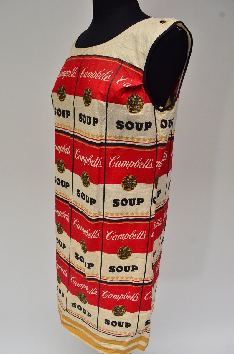 Campbell's Soup Can souper Dress 19661967 Etsy