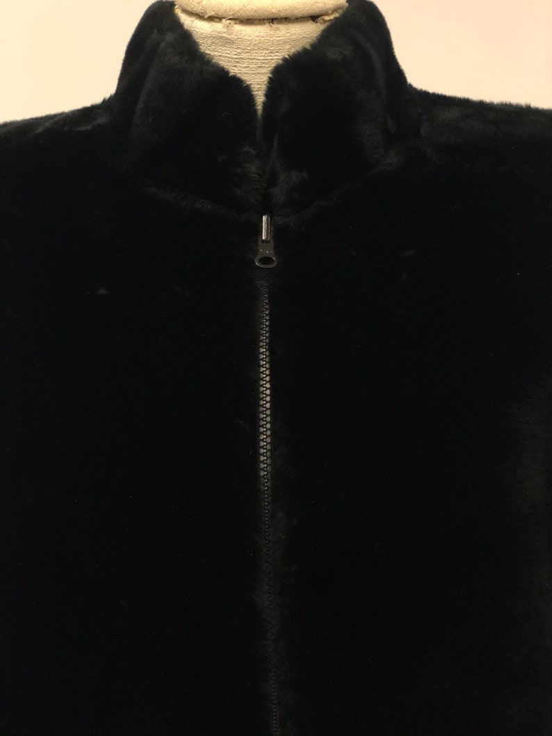 Faux Fur /& Brocade Reversible Vest