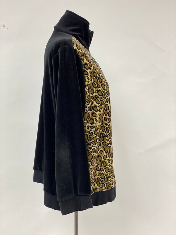 Vintage 1980's Anthony Richards Velour Cheetah Pr… - image 6