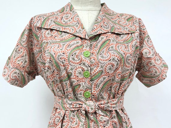 Vintage 1960's Paisley Dress - image 8